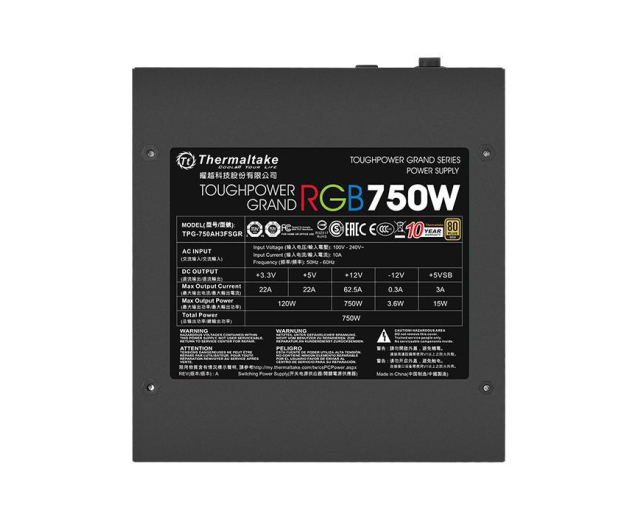 Thermaltake Toughpower Grand RGB 750W 80 Plus Gold - 627428 - zdjęcie 12